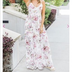 Pink Lily Boutique Heaven On Earth Maxi Dress